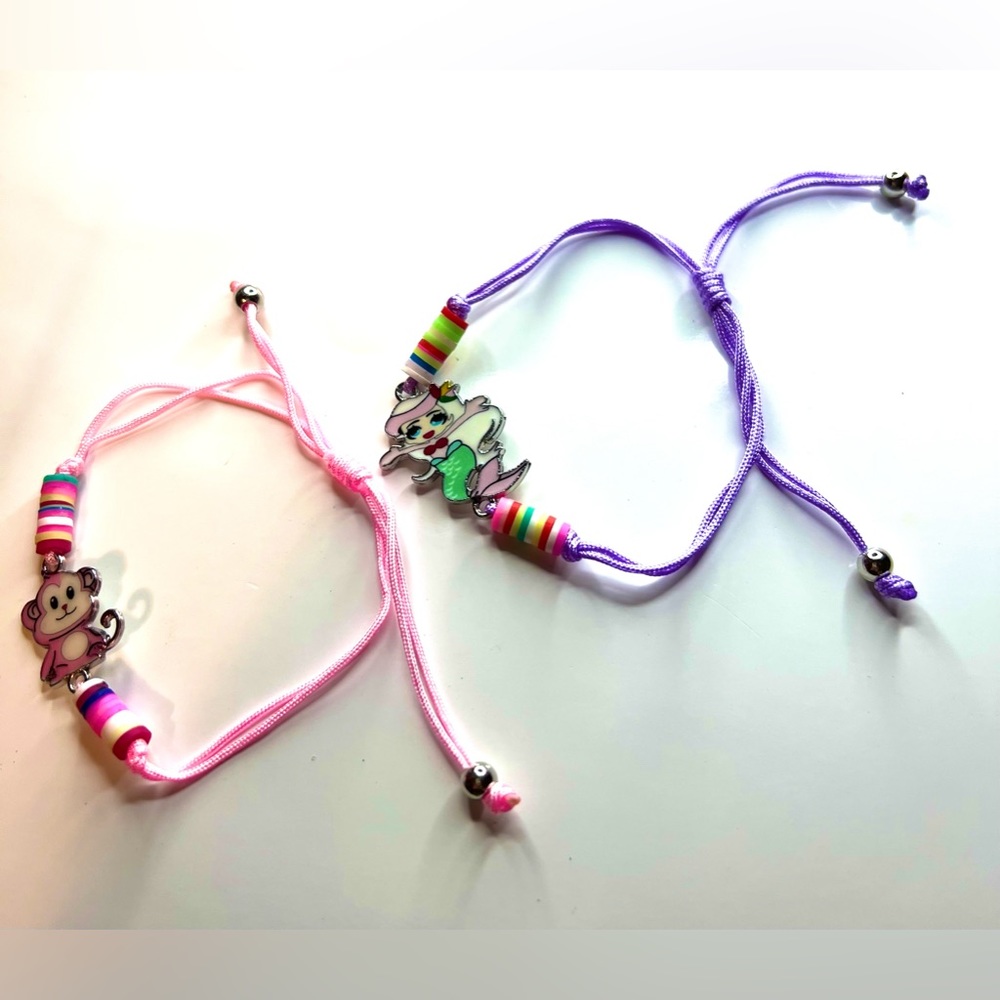 2 Pcs Girls Colourful Bracelets
